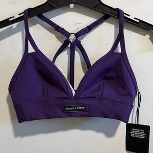 Savage X Fenty Deep Purple Strappy Bra
